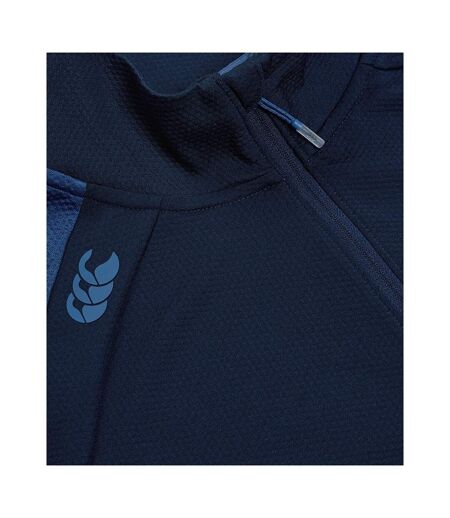 Mens Elite Single Layer Quarter Zip Base Layer Top Navy True Navy Marl Canterbury