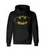 Batman Unisex Adult Logo Hoodie (Black/Yellow)