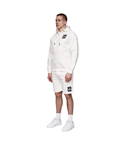 Sweat à capuche aitchen homme blanc cassé Henleys