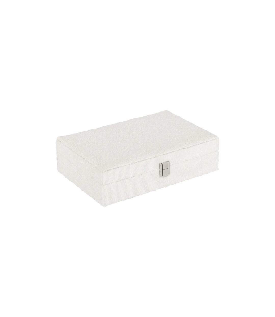 Boîte à Bijoux Bouclette Loe 28cm Blanc-1