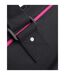 Bagbase Piped Messenger Bag (Black/Fuchsia) (One Size) - UTPC6022
