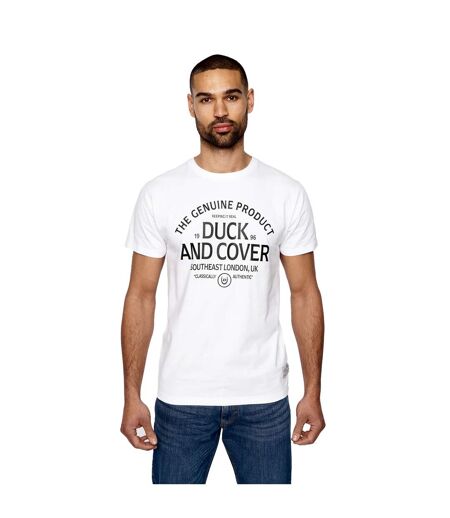 T-shirt kaylum homme blanc Duck and Cover Duck and Cover