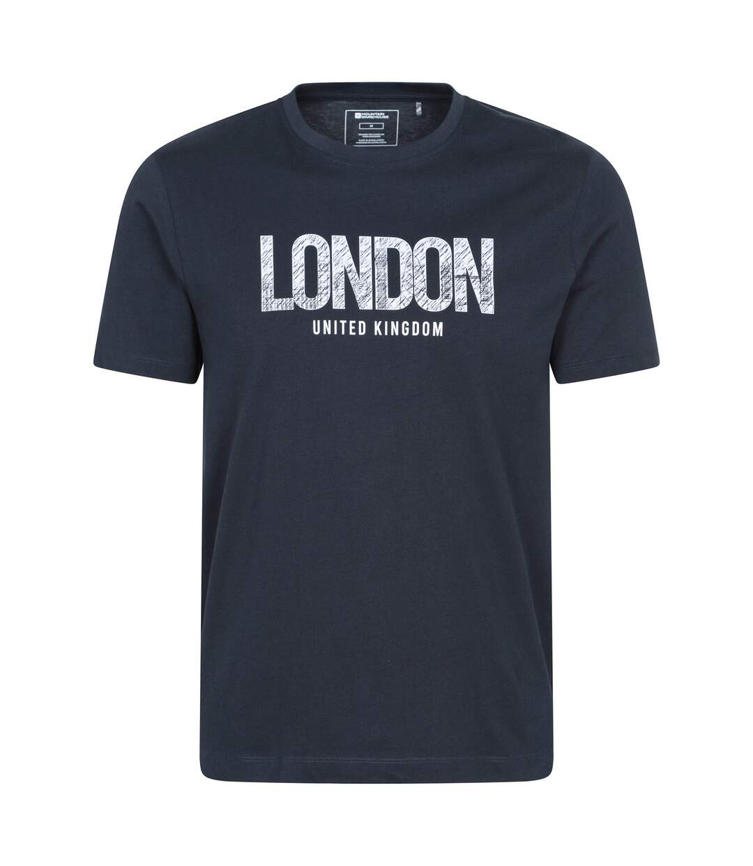 T-shirt Manches Courtes London Homme Bleu Marine Mountain Warehouse-1