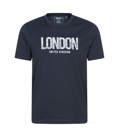 T-shirt Manches Courtes London Homme Bleu Marine Mountain Warehouse
