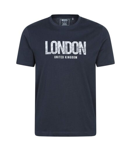 T-shirt Manches Courtes London Homme Bleu Marine Mountain Warehouse