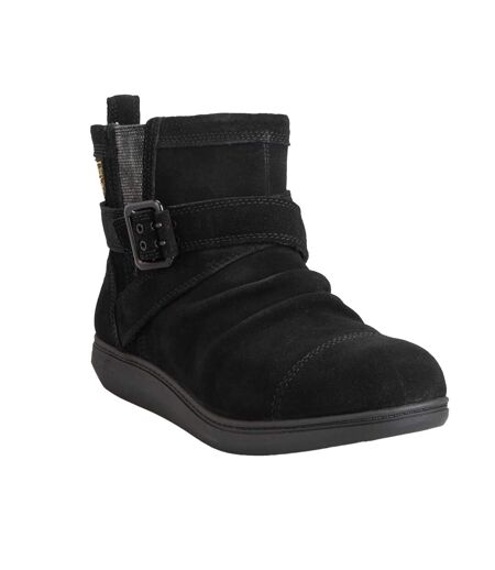Womens/ladies mint suede ankle boots black Rocket Dog