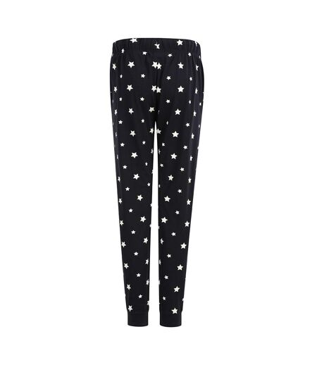 Pantalon De Détente Femme Bleu Marine Blanc SF