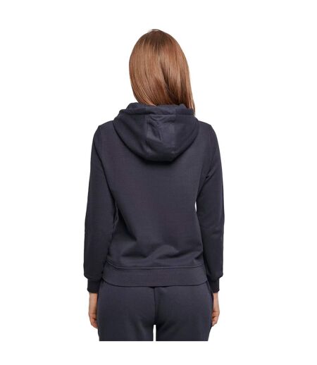 Sweat À Capuche Basic Femme Bleu Marine Build Your Brand