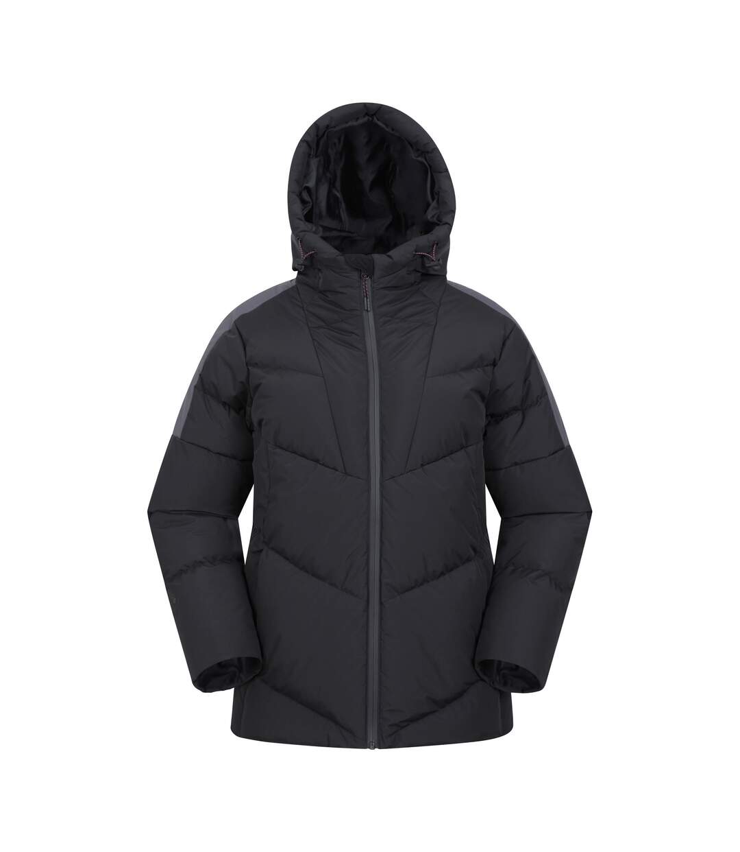 Womens/ladies oslo extreme down padded jacket black Mountain Warehouse-1