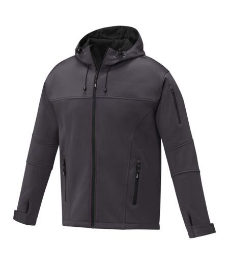 Mens Match Soft Shell Jacket Storm Grey Elevate