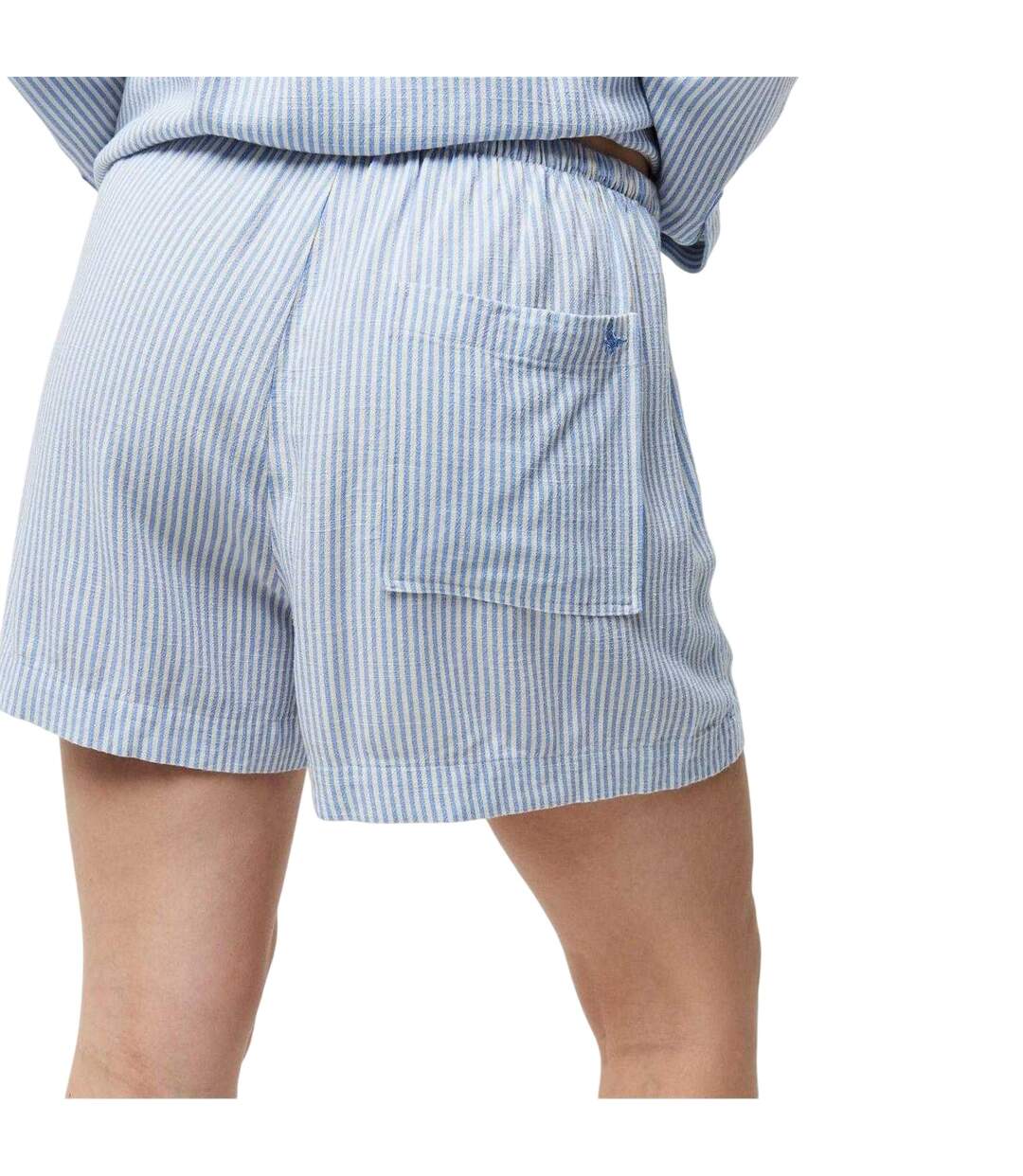 Womens/ladies Viscose Striped Shorts Blue Jack Wills-3