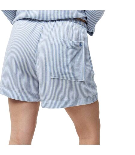 Womens/ladies Viscose Striped Shorts Blue Jack Wills