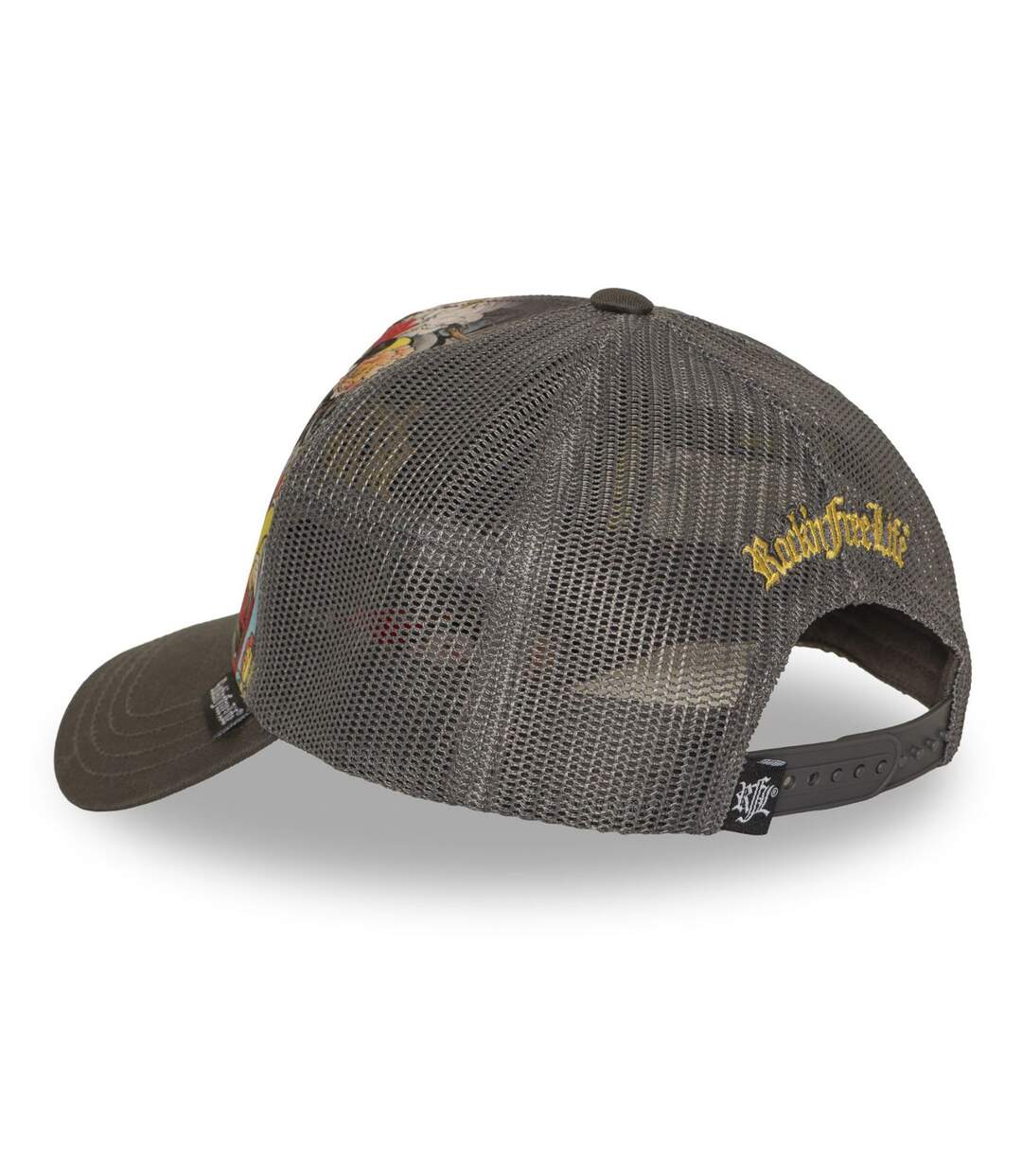 Casquette trucker imprimée filet logo brodé visière imprimée Maiko Rock'n Free Life-5