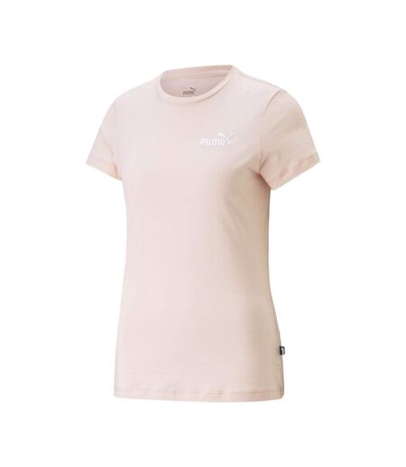T-shirt rose femme puma ess+ embroid - l