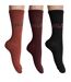 Pack-3 Long Cotton Socks F3268 for Women-1