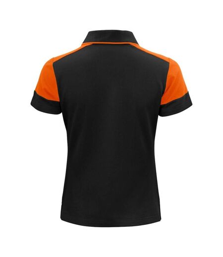 Polo Femme Noir Orange Printer PRIME