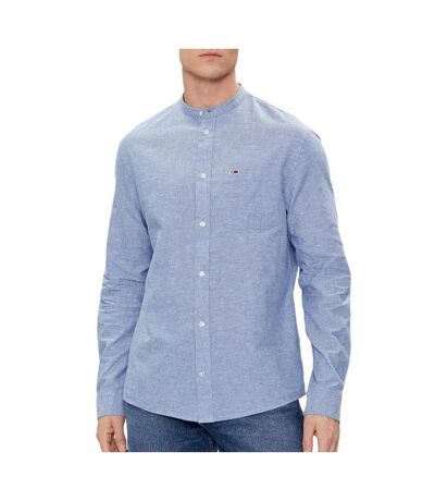 Chemise bleu homme tommy hilfiger tjm linen - l