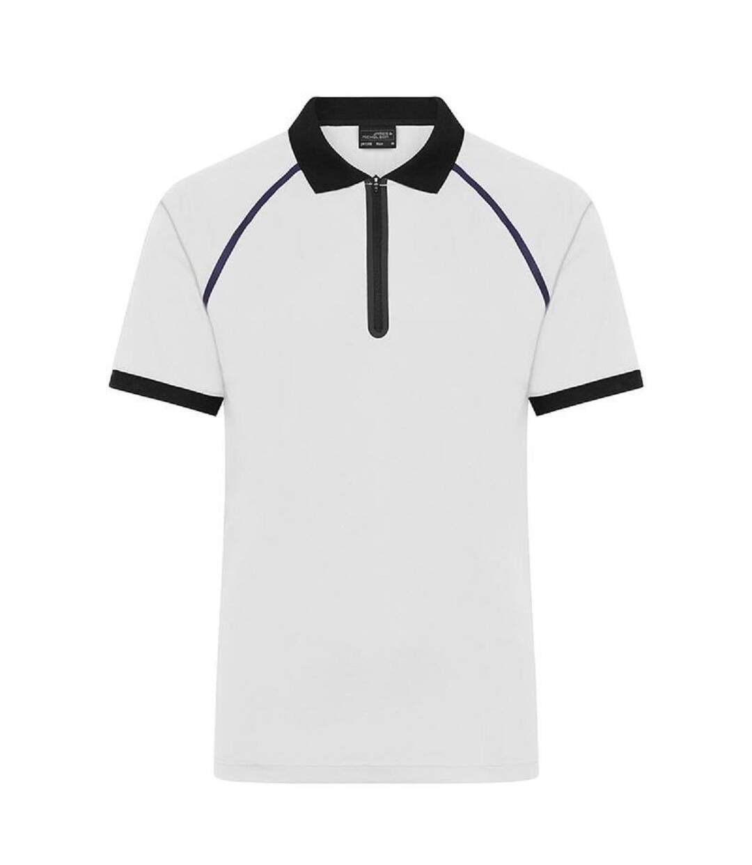 Polo technique zippé - Homme - JN1308 - blanc