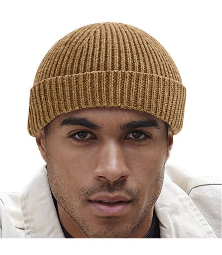 Unisex adult harbour fisherman beanie biscuit beige Beechfield