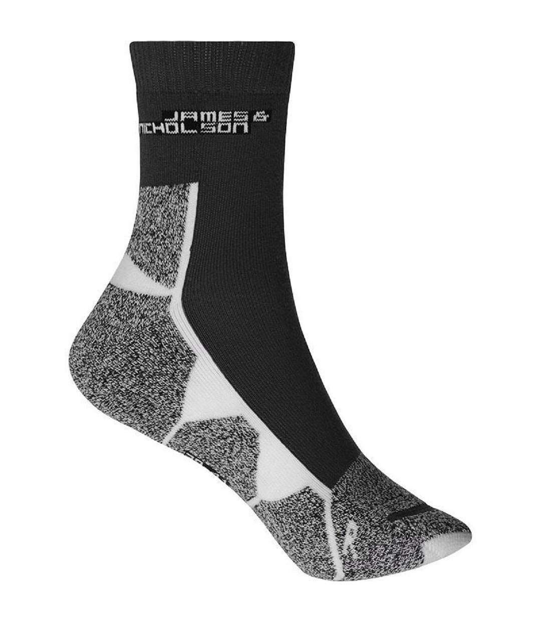 Chaussettes de sport - JN215 - noir et blanc