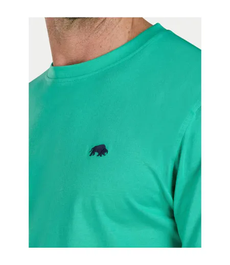 Mens Classic Organic T-shirt Green Raging Bull