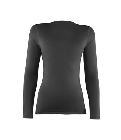 T-shirt base layer à manches longues femme noir Rhino