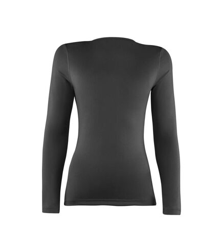 T-shirt base layer à manches longues femme noir Rhino