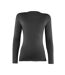 T-shirt base layer à manches longues femme noir Rhino