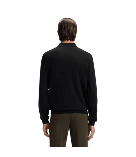 Polo Manches Longues Lanciomne Homme Noir Boss