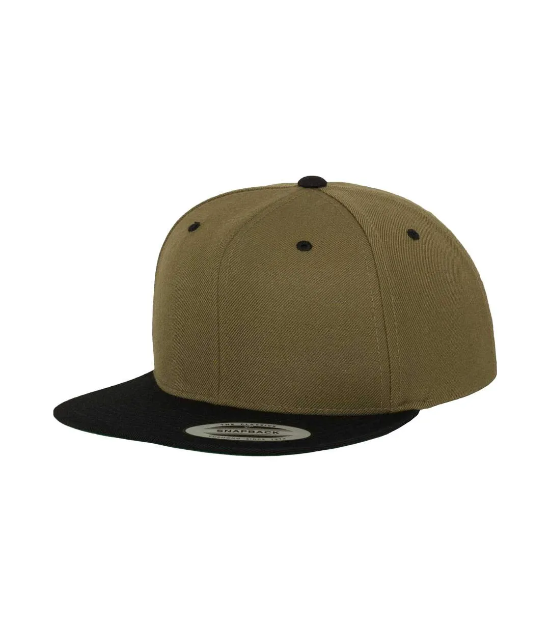 Classic Two Tone Cap Olive Black Flexfit-1