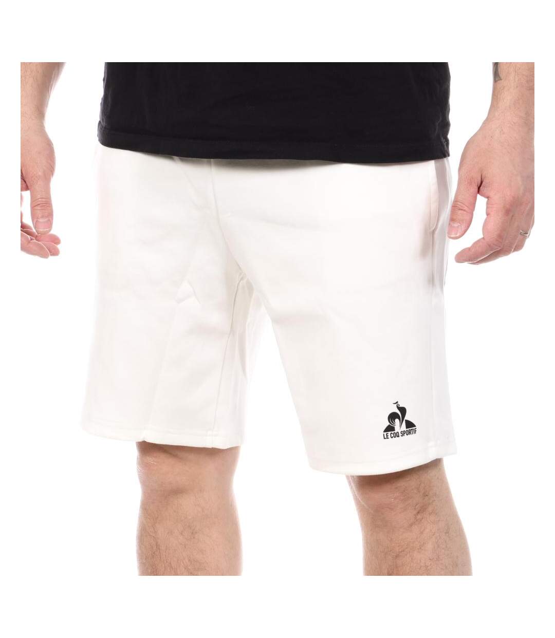 Short blanc homme le coq sportif marshmallow-1
