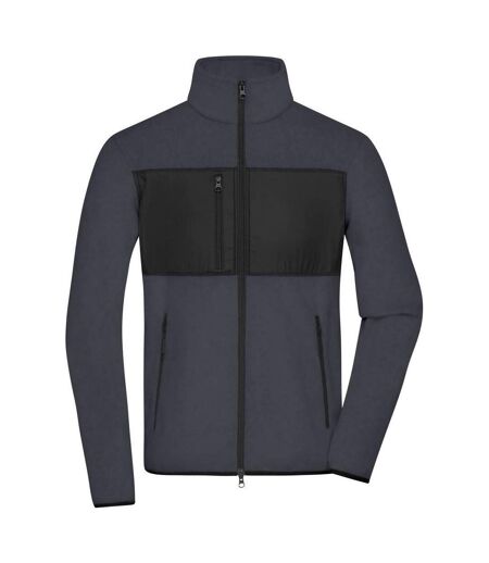 Veste Polaire Homme Carbone Noir James And Nicholson