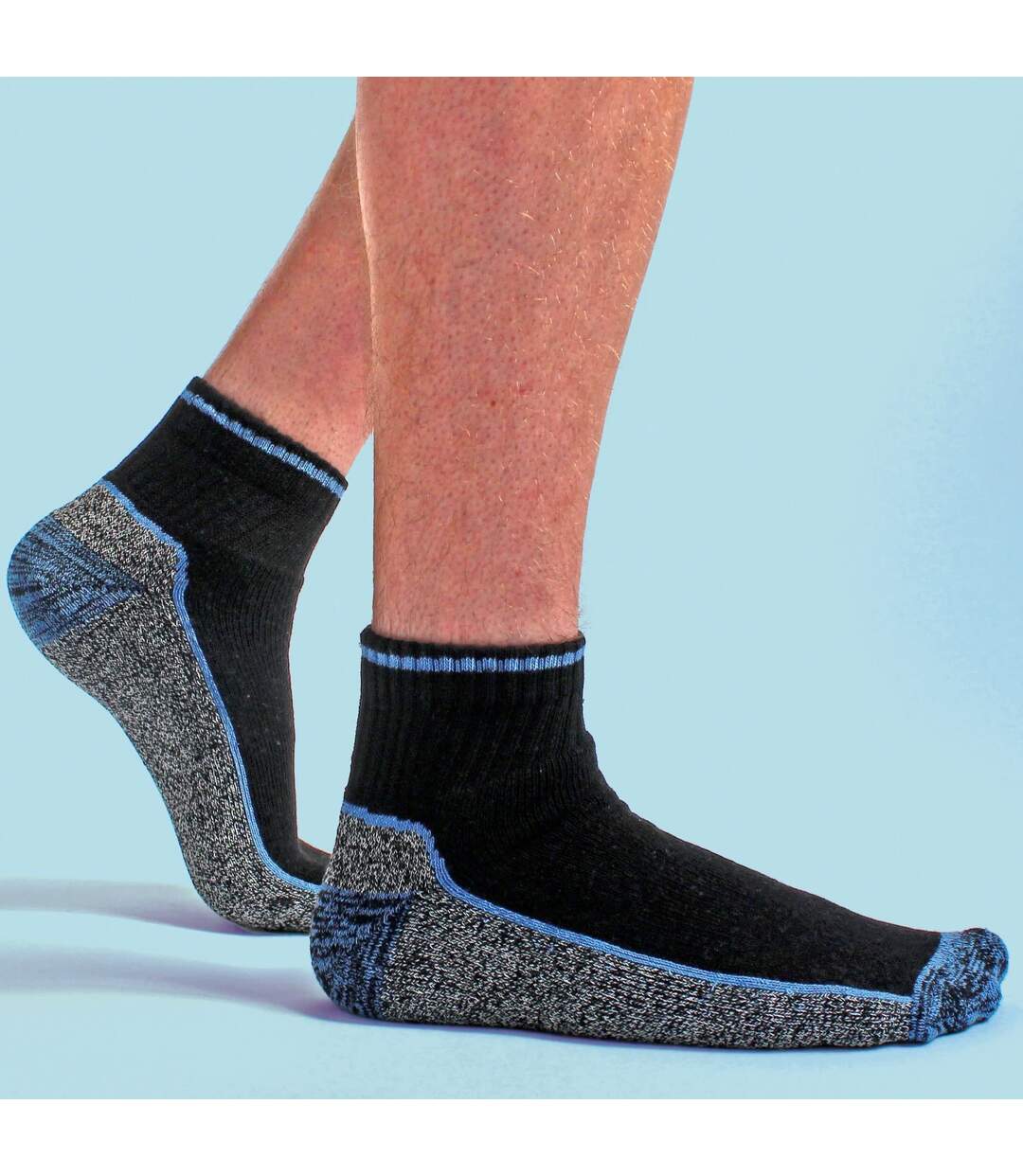 6 Pairs Mens Ankle Soft Breathable Bamboo Work Socks for Summer-4