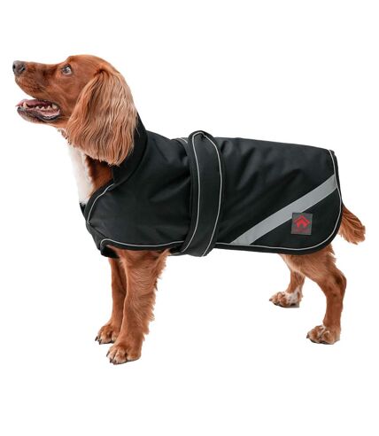 2 in 1 waterproof dog coat black Firefoot