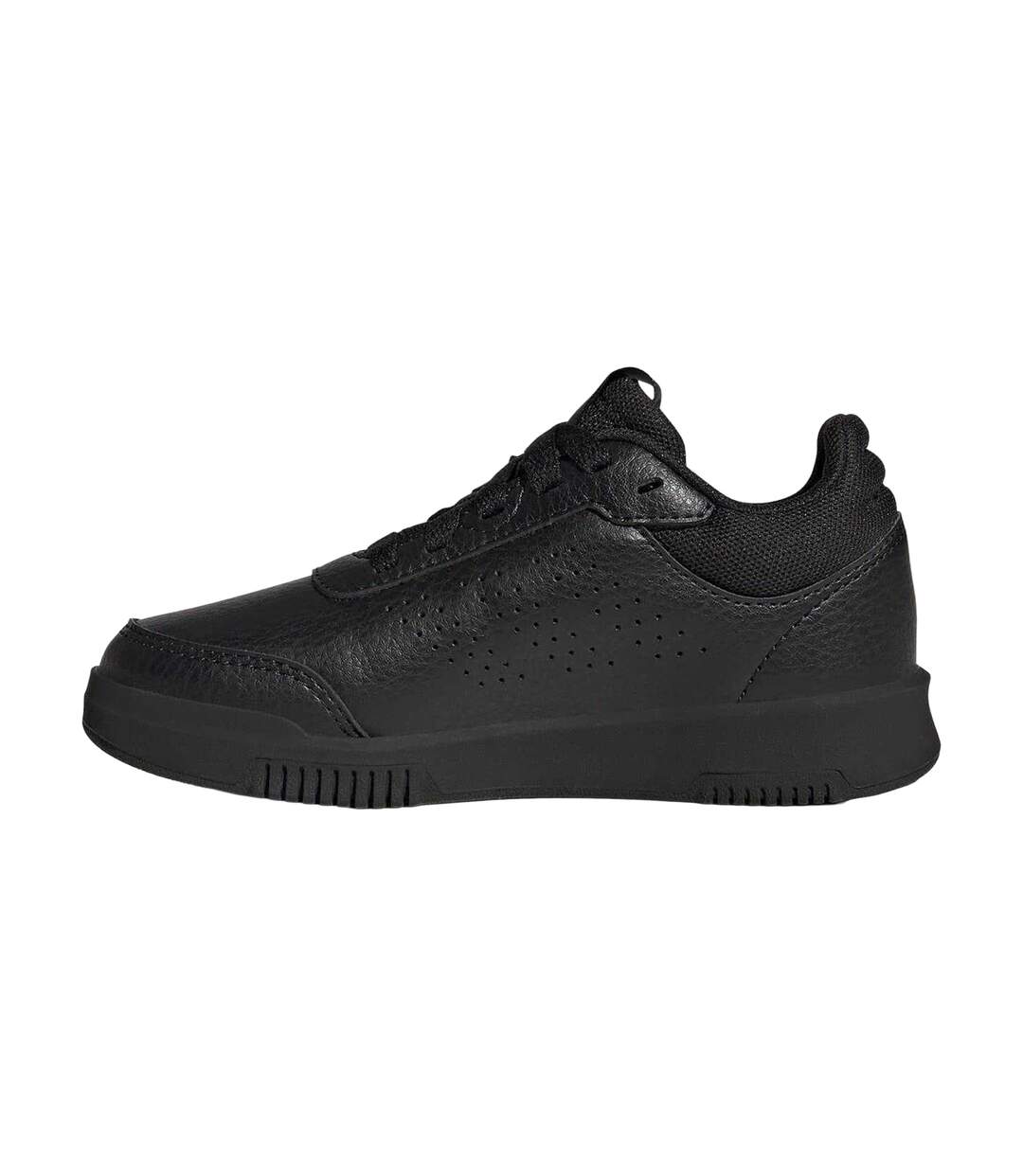 Boys Tensaur 3 Leather Trainers Triple Black Adidas-3