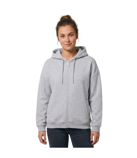Veste À Capuche Femme Gris Chiné Chiné USA