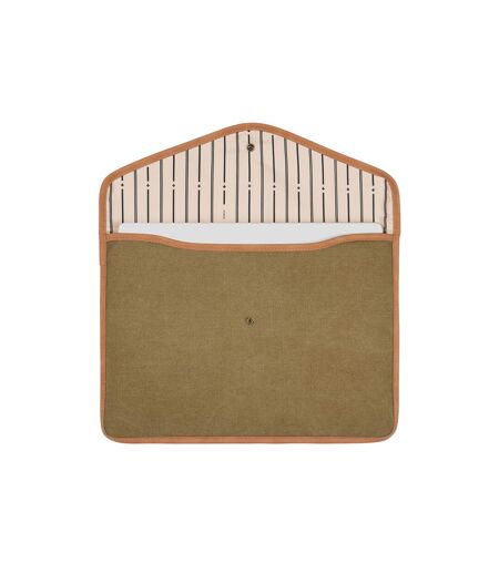 Bosler recycled canvas laptop sleeve one size green Vinga
