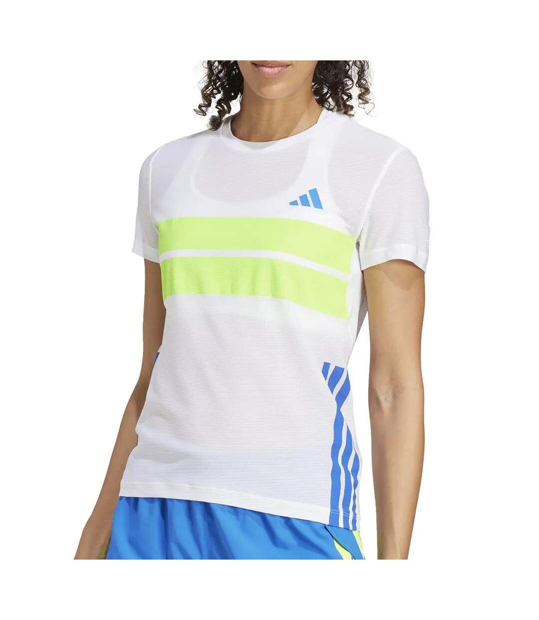 T-Shirt blanc femme adidas jd7327-1
