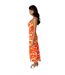Robe Mi-longue Motif/style Imprimé Girafe Femme Orange AX Paris-4