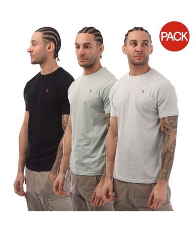 T-shirts Laven Homme Gris Gris Clair Noir Farah