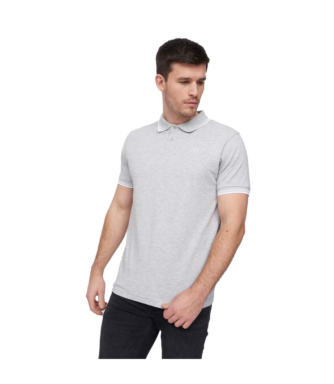 Duck and Cover Mens Hendamore Polo Shirt (Grey Marl)