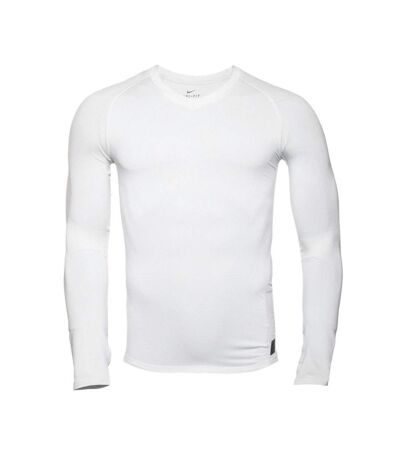 T-shirt Manches Longues Blanc Homme technique Nike Pro - M