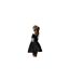 Robe Courte Sans Manches Motif/style Nœud Femme Noir Collective The Label-1