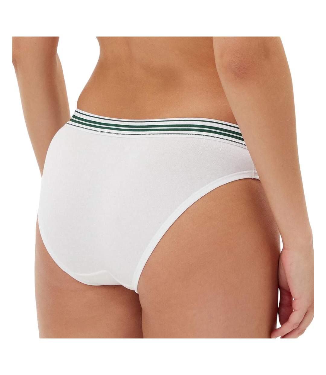 String blanc/vert femme lacoste more-2
