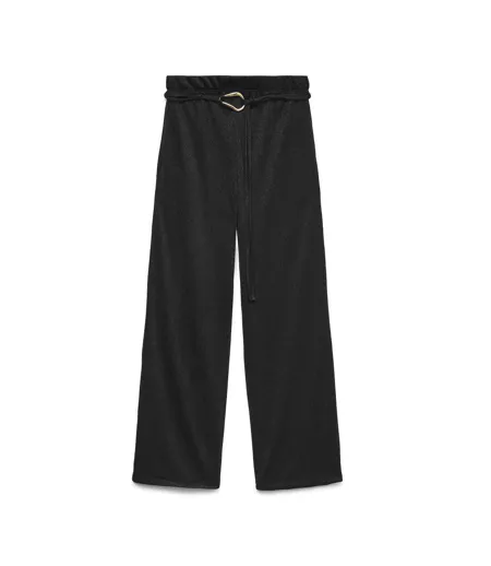 Pantalon fluide noir femme vero moda louisa