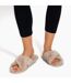 Ladies Novelty Bedroom House Open Toe Slippers with Back-3