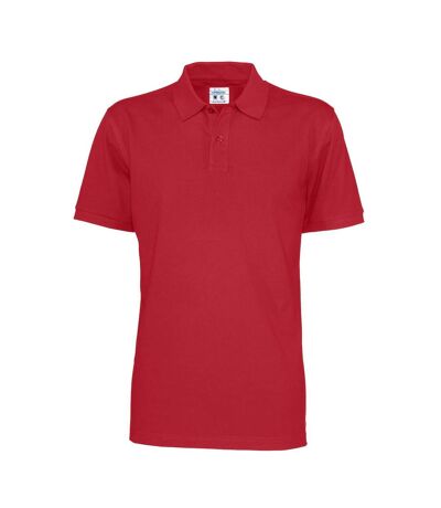Clique Mens Pique Polo Shirt (Red)