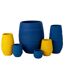 Vase en Céramique Fiesta 55cm Bleu-2