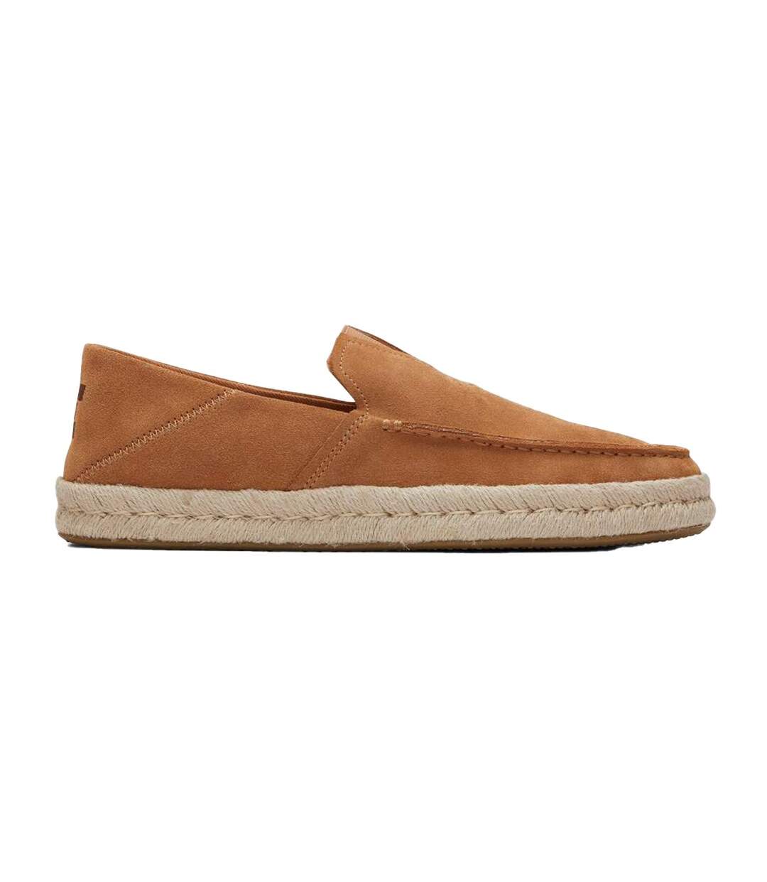 Mens Alonso Rope Suede Loafers Tan Toms-3
