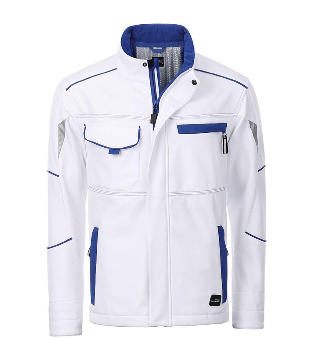 Veste de travail matelassée softshell unisexe - JN853 - blanc-1